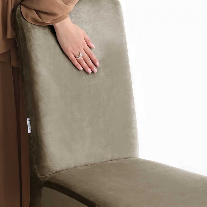 CLASSIC RESTILO sofa cover SENTO, sand color, solid color, classic style – 4