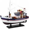 Lean Toys Collectible decorative fishing boat model with built-in ship, 37x34cm