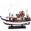 Lean Toys Kolekcinis dekoratyvinis žvejybos valties modelis su įrengtu laivu, 37x34cm Lean Toys Kolekcinis dekoratyvinis žvejybos valties modelis su įrengtu laivu, 37x34cm