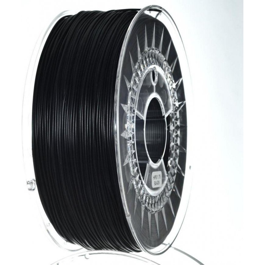 Plastikas Devil Design HIPS - 1,75 mm - 1 kg - Musta