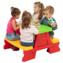 Dorex red children's garden table with benches Dorex red children's garden table with benches
