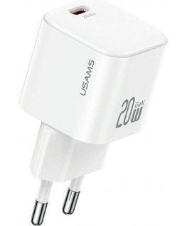Sienas lādētājs USAMS JO sērija CC260 20W USB-C + 1m USB-C|Lightnin