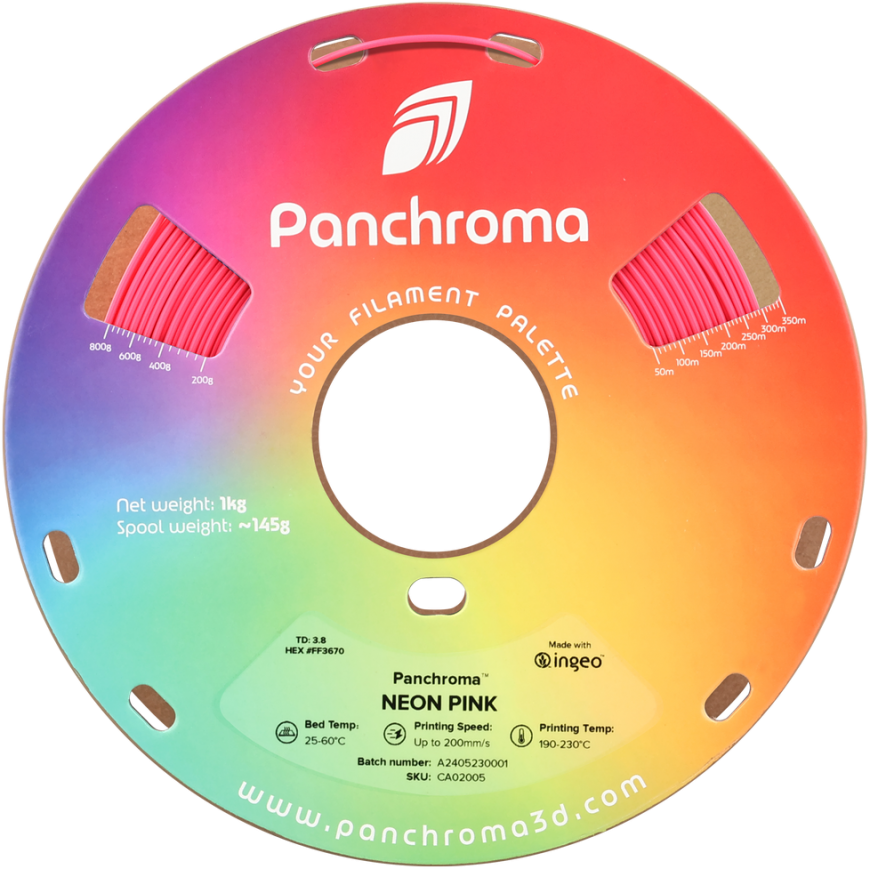 Polymaker Panchroma PLA Neon 1,75 mm 1 kg - Neon Keltainen – 3