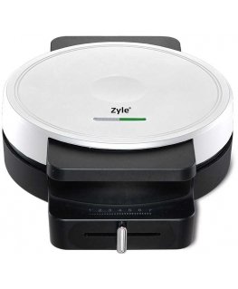Vaflinė Čirvinių blynų keptuvė Zyle ZY311W, balta, 1000 W