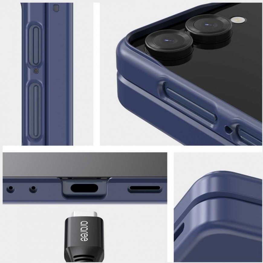 Araree Aero Flex M MagSafe Qi2 -kotelo Samsung Galaxy Z Flip7:lle, musta – 3