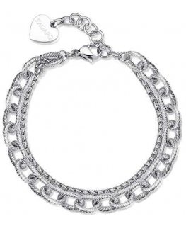 Sagapo Modern Thick Double Steel Bracelet SHK65
