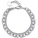Sagapo Modern Thick Double Steel Bracelet SHK65 Sagapo Modern Thick Double Steel Bracelet SHK65