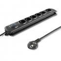 Qoltec 50172 surge protector Black 6 AC outlet(s) 230 V 5 m