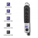 Qoltec 50172 liigpinge kaitsevahend Must 6 vahelduvvoolu kontakt 230 V 5 m Qoltec 50172 liigpinge kaitsevahend Must 6 vahelduvvoolu kontakt 230 V 5 m