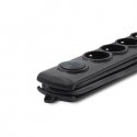 Qoltec 50172 surge protector Black 6 AC outlet(s) 230 V 5 m