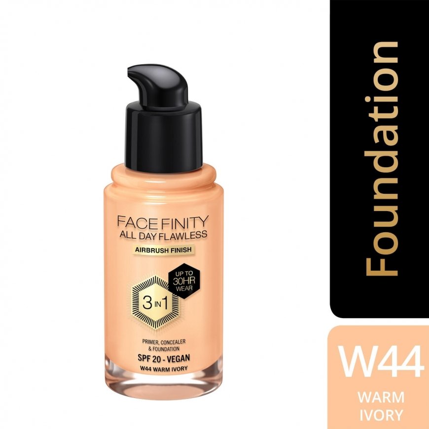 Max Factor Facefinity All Day Flawless 3 in 1 Vegan Foundation W44 Warm Ivory – 2