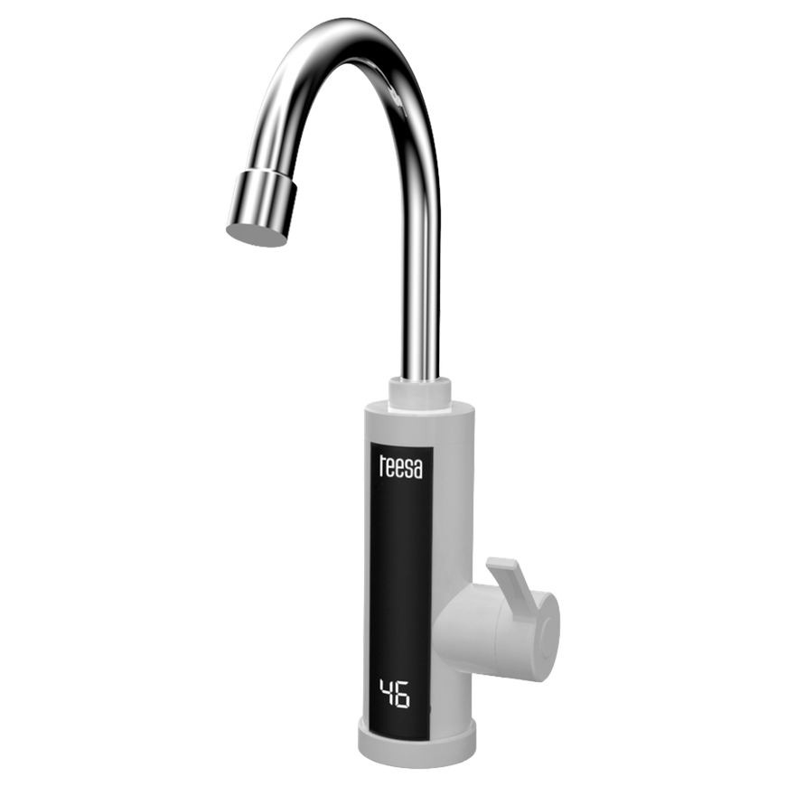 Teesa Momentini water heater - white kitchen battery