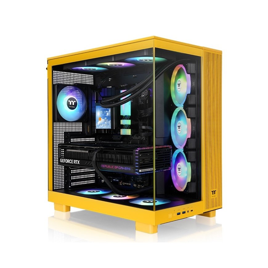 Thermaltake View 380 XL TG ARGB Midi Tower Yellow