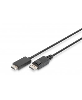 Digitus AK-340303-020-S видео кабель адаптер 2 m HDMI Тип A (Стандарт) DisplayPort Черный