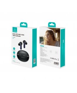 Langattomat Bluetooth-kuulokkeet USAMS Echo E02 TWS ANC+ENC musta