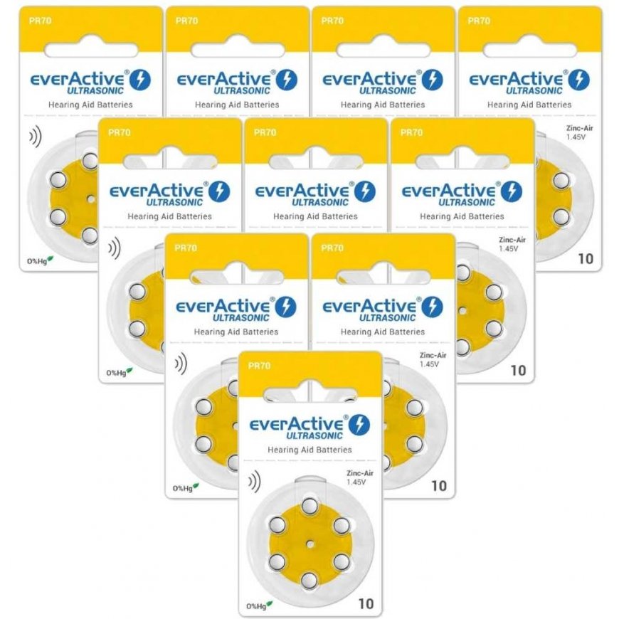 Klausos aparatu aku - Everactive Ultrasonic 10 PR70 1.45V 60 tk – 3