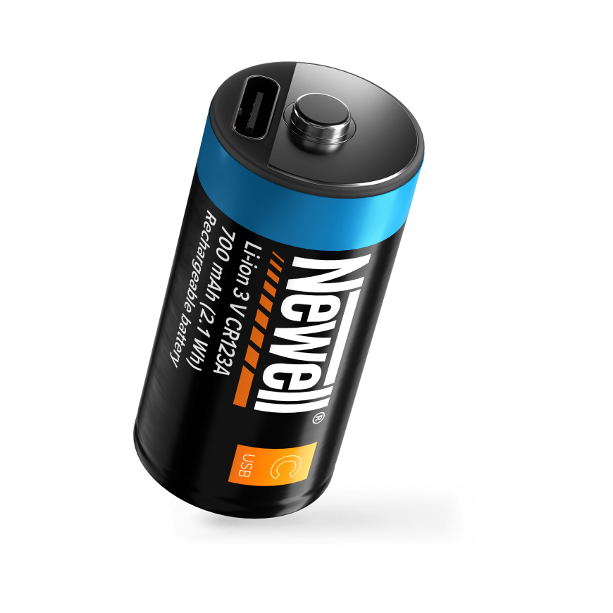 Newell USB-C CR123A Latausakku - 700 mAh – 3