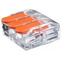 Hismart Универсальный зажим для проводов, 3x 0.5-6.0mm², 41A, 450V, 20шт. Hismart Универсальный зажим для проводов, 3x 0.5-6.0mm², 41A, 450V, 20шт.