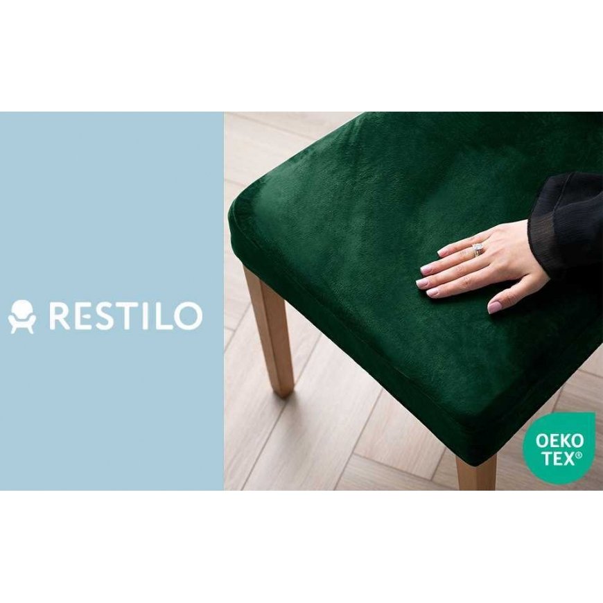 CLASSIC RESTILO sofa cover SENTO, bottle green color, simple, classic – 2