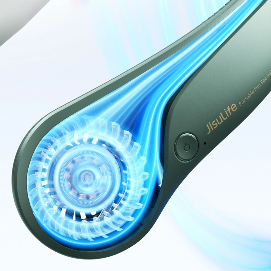 Jisulife kaklo ventiliatorius Life3 nešiojamas USB kaklo ventiliatorius - Žalias – 4