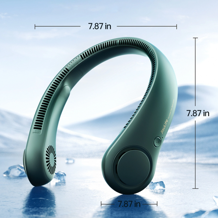 Jisulife Neck Fan Life3 Portable USB Neck Fan - Green – 5