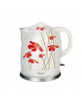 Feel Maestro MR-066-RED FLOWERS elektrikann 1,5 l 1200 W Punane, Valge