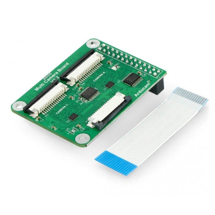 Arducam Multi-Camera Adapter Module v2.2, Raspberry Pi 4B/3B/3B+ Camera Hub – 4