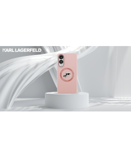 Case Karl Lagerfeld Silicone Double Heads And Circle MagSafe for
