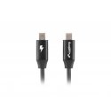 Lanberg CA-CMCM-40CU-0018-BK USB-kaapeli USB 2.0 1,8 m USB C musta