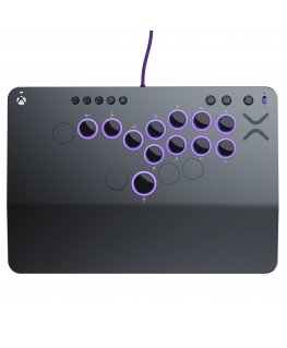 PDP Victrix Pro KO Leverless Fight Stick Pelēks USB Spēļu kursorsvira PC (dators), Xbox Series S, Xbox Series X