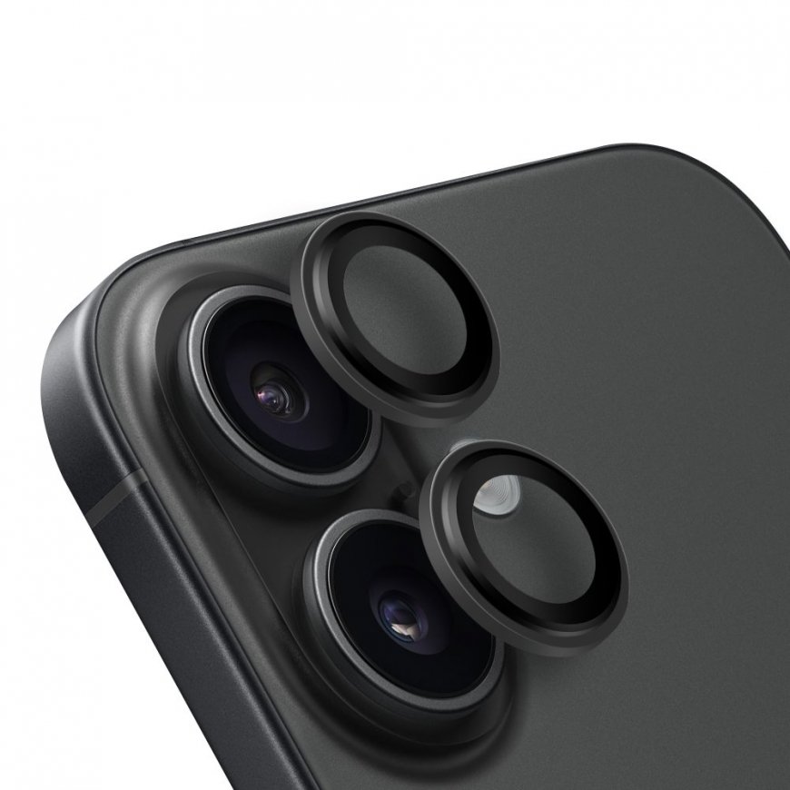 OBAL:ME objektīva aizsargs Apple iPhone 16|16 Plus melns – 2