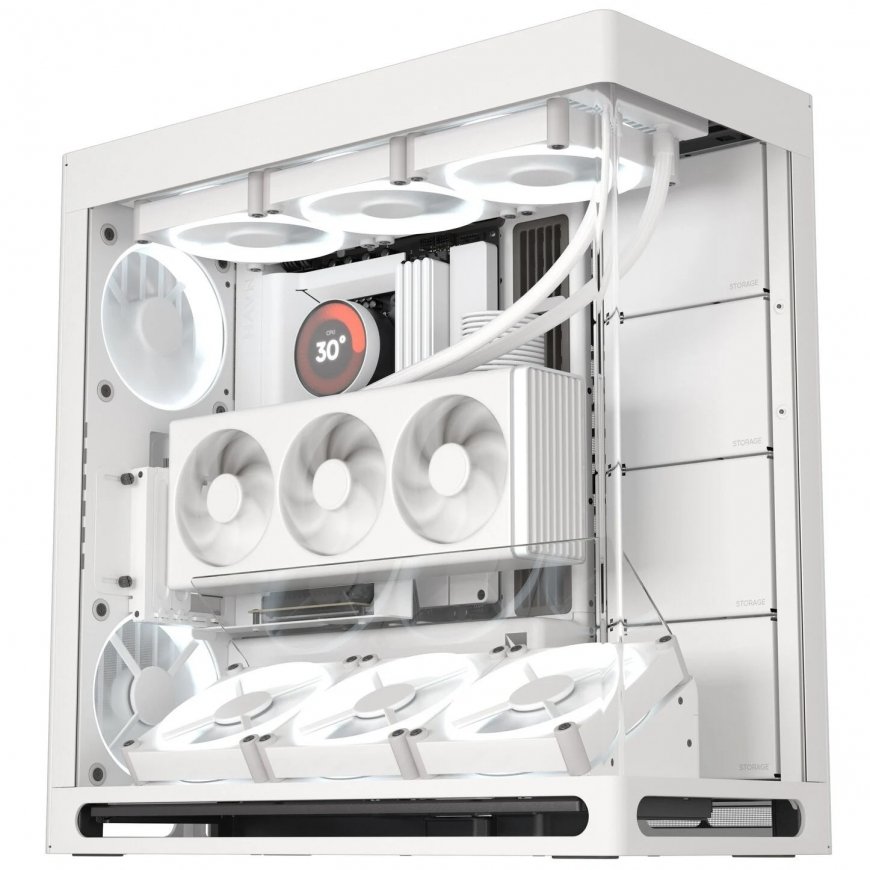 Кронштейны вентилятора HAVN HS 420 для радиаторов 360 мм - белые