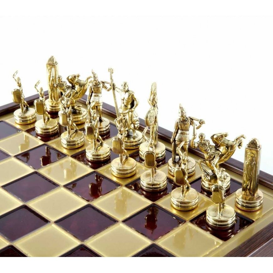 Greek Mythology metal chess set with a 20cm board/box Manopoulos – 4