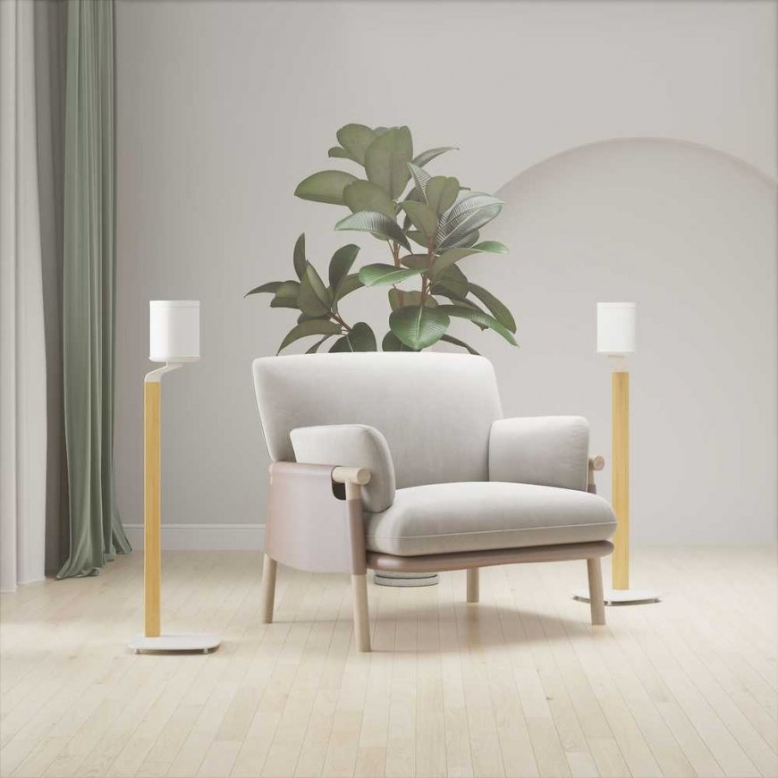 Mozi MS-01 floor speaker stand, white – 2