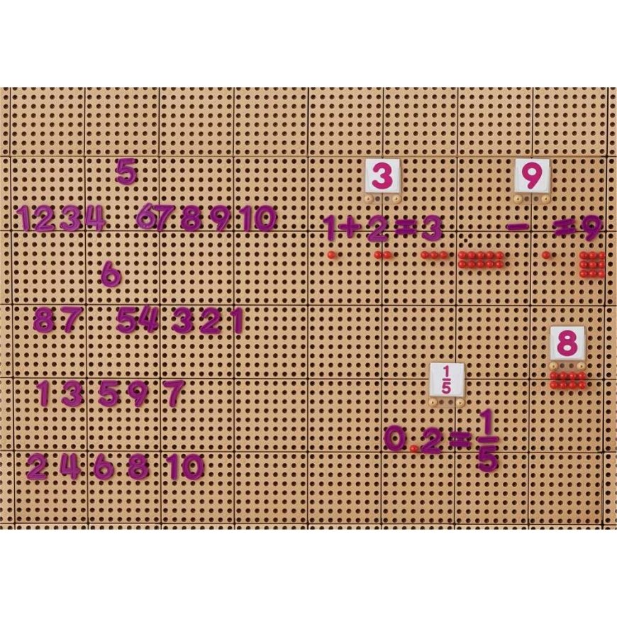 MASTERKIDZ Number and Symbol Set for Learning Counting and Mathematics for STEM Wall Panels, 82 pcs. – 2