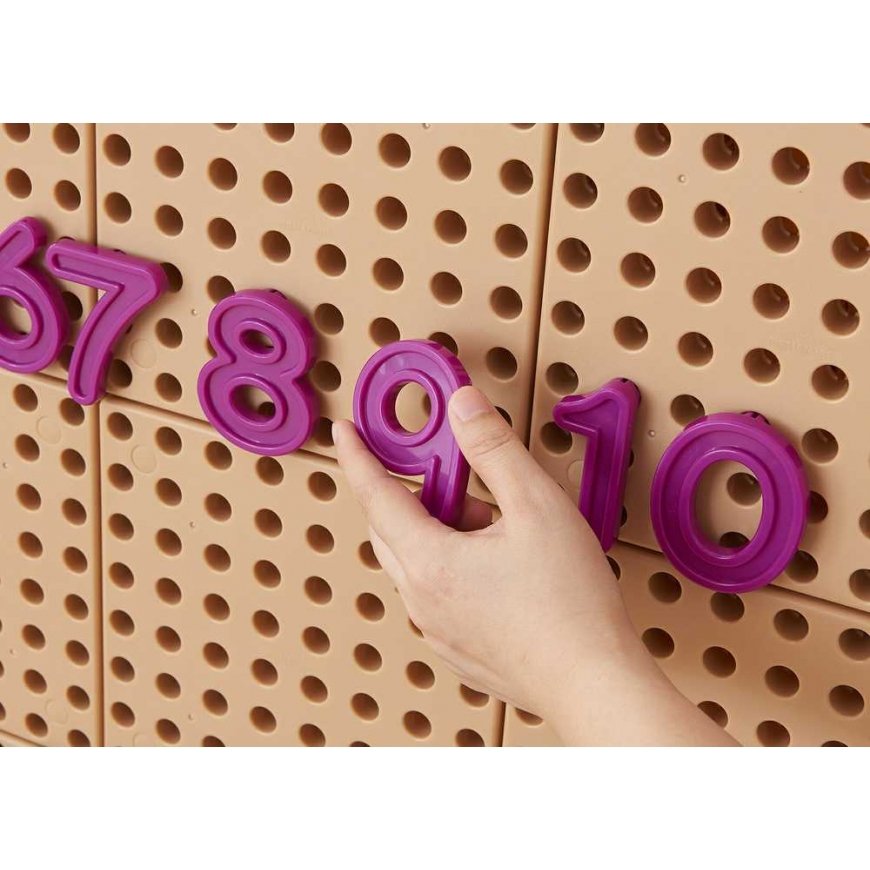 MASTERKIDZ Number and Symbol Set for Learning Counting and Mathematics for STEM Wall Panels, 82 pcs. – 3