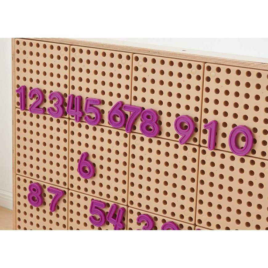 MASTERKIDZ Number and Symbol Set for Learning Counting and Mathematics for STEM Wall Panels, 82 pcs. – 4
