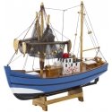 Lean Toys Kolekcijas dekoratīvais zvejas laiva modelis, zils, 30x26 cm Lean Toys Kolekcijas dekoratīvais zvejas laiva modelis, zils, 30x26 cm