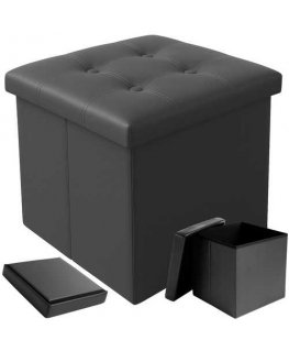 Foldable pouf gray Ruhhy 25780