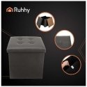 Foldable pouf gray Ruhhy 25780 Foldable pouf gray Ruhhy 25780