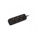 Lanberg PS0-03F-0150-BK power extension 1.5 m 3 AC outlet(s) Indoor Black