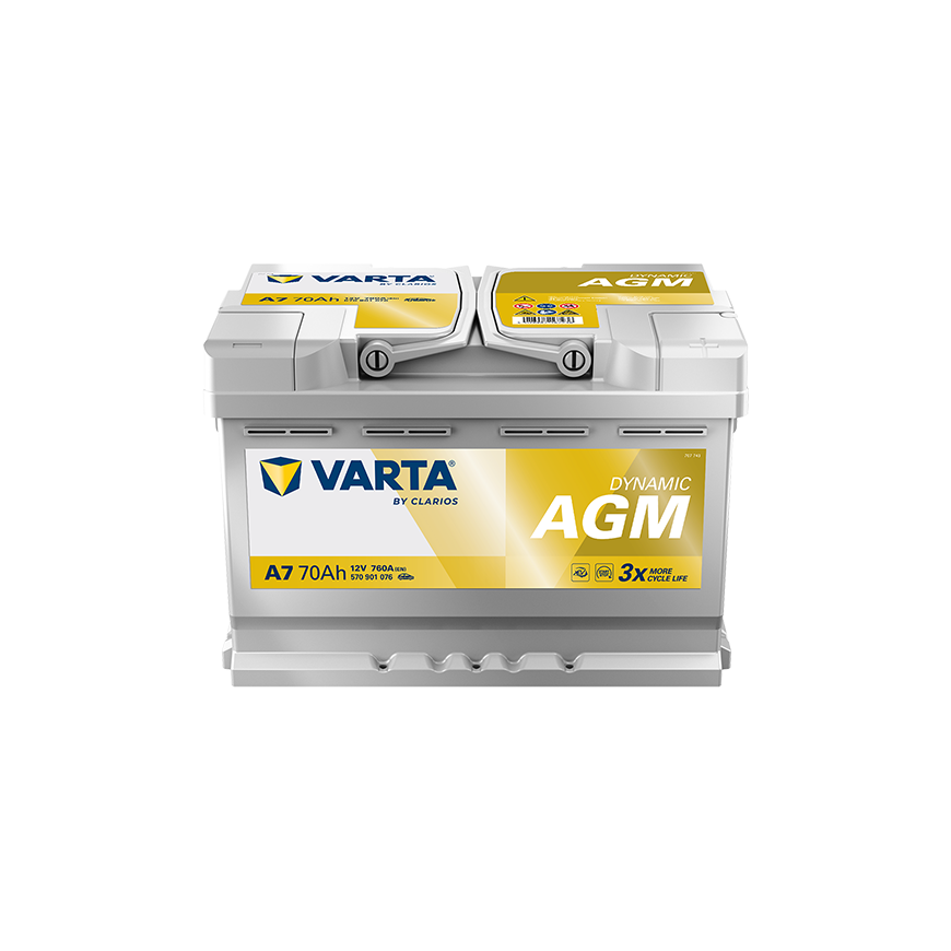 VARTA 12V 70Ah/760A AGM Akumulators Start&Stop
