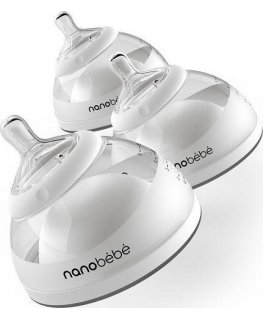 Nanobebe pudele pārtikai barošanai/glabāšanai 150 ml 3 gab - pelēka