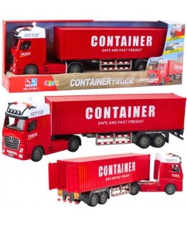 Lean Toys Transporto rekka kontilla, punainen, 58,5 cm