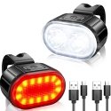 Elight Набор велосипедных фонарей LED с перезарядкой по USB, пер