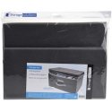 Foldable textile container with lid, gray, 44x33x22 cm Foldable textile container with lid, gray, 44x33x22 cm