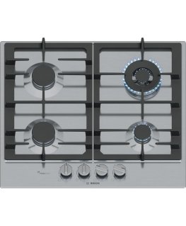Bosch Serie 6 PCH6A5I90 pliidiraud Roostevaba teras Sisseehitatud 60 cm Gaas 4 tsoon(id)