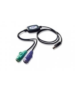 ATEN UC10KM-AT кабель PS/2 0,9 m 2x 6-p Mini-DIN USB A Черный