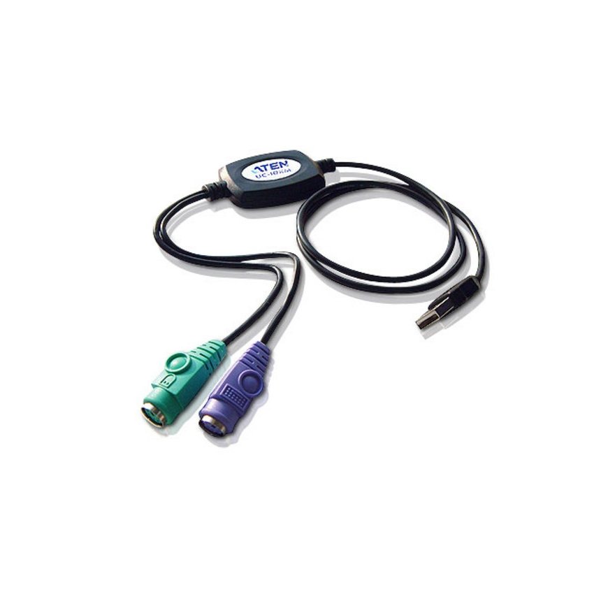 ATEN UC10KM-AT кабель PS/2 0,9 m 2x 6-p Mini-DIN USB A Черный