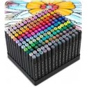 Alcohol markers with pouch 168 pcs Nukido NK-914 Alcohol markers with pouch 168 pcs Nukido NK-914